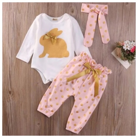 L’Atelier Michelina Other - 🎉 HP 3/5 🎉 Girls (12M) 3 Piece Matching 🐰 Set